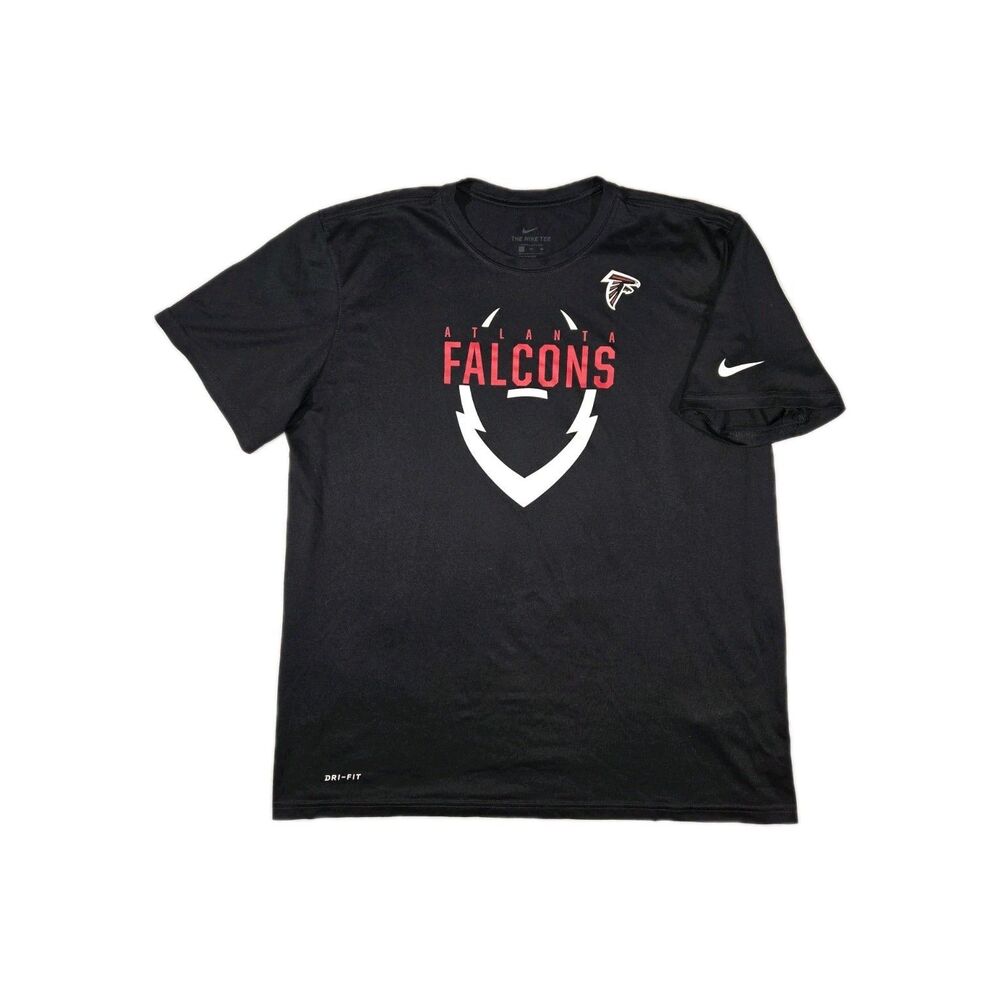 Mens Nike DriFit NFL Atlanta Falcons Short Sleeve T shirt Black XL